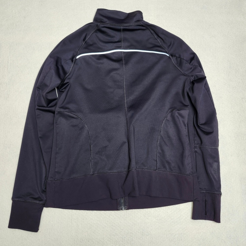 FILA Sport Black Full Zip‎ Track Jacket Mock Neck Running Workout Womens L - Picture 4 of 7